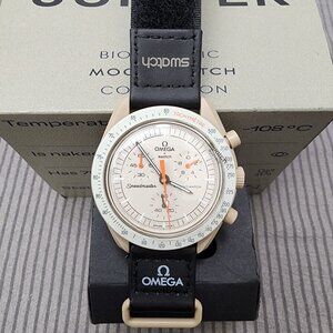 Swatch X Omega Bioceramic Moonswatch Mission To The Jupiter Watch